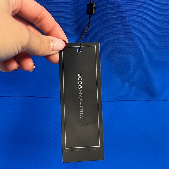BCBG MaxAzria Caspar Bodycon Knit Dress in Blue - Picture 7 of 8